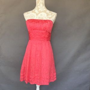 BCBG MAXAZRIA cocktail dress, size 4, coral rose